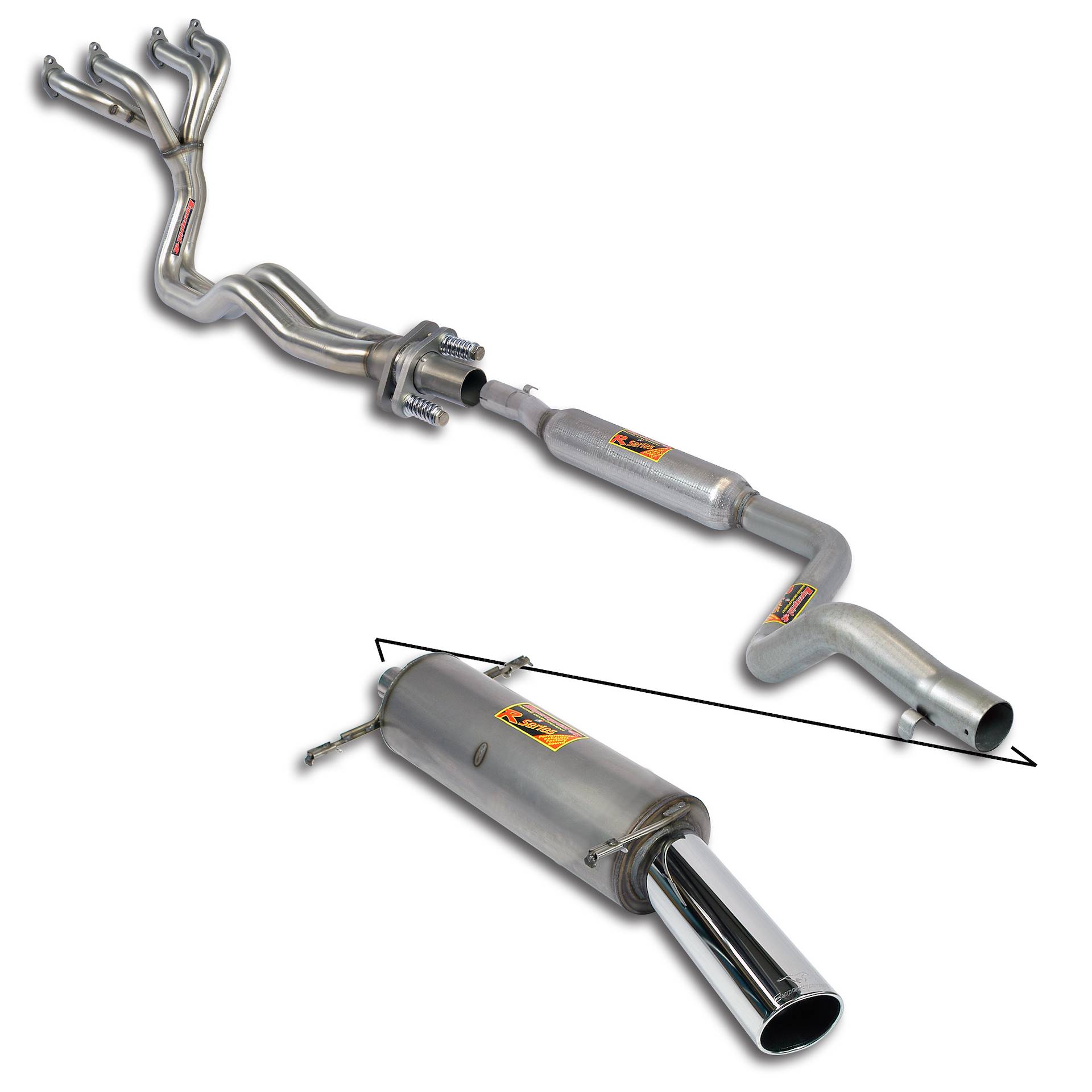 Sport performance package - A 4-2-1 Oversize Ø50mm With E.E.C. homologation